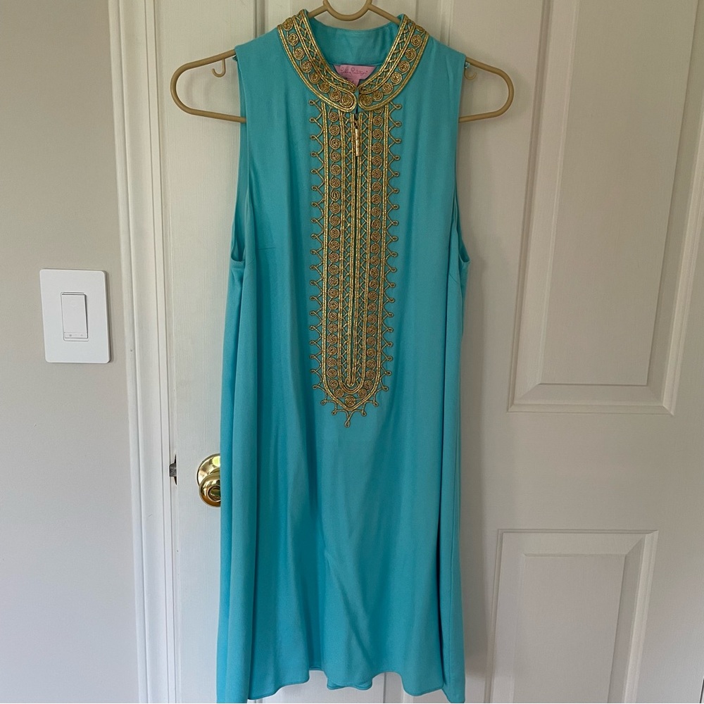 Blue Lilly Pulitzer Tunic Dress Size 4